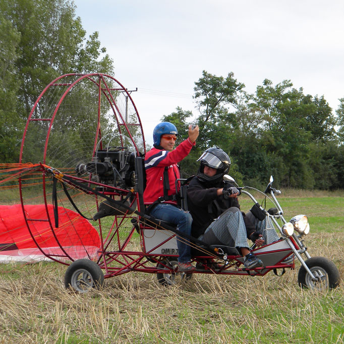 Air chopper, príprava na let, motorový paraglide